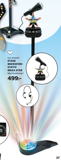Stage mikrofonstativ mega star