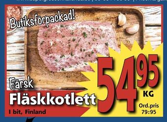 Supergrossen Fläskkotlett erbjuda