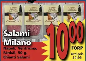 Supergrossen Salami milano erbjuda