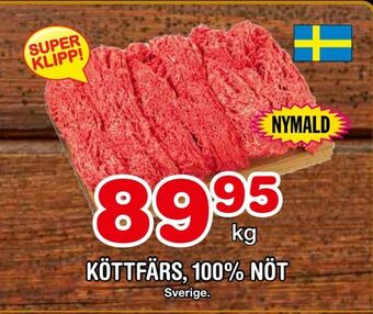 Nya Pulsen Köttfärs, 100% nöt erbjuda