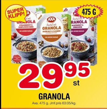 Nya Pulsen Granola erbjuda