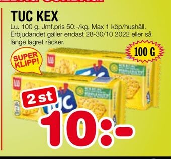 Nya Pulsen Tuc kex erbjuda