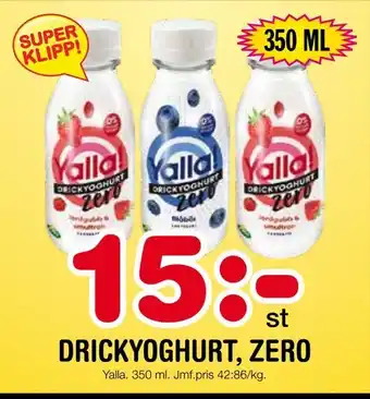 Drickyoghurt, zero