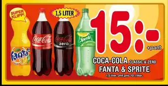 Nya Pulsen Coca-cola classic & zero fanta & sprite erbjuda