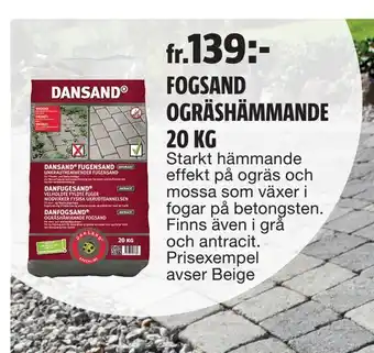 Fogsand ogräshämmande 20 kg