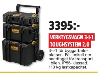 Bauhaus Verktygsvagn 3-i-1 toughsystem 2,0 erbjuda