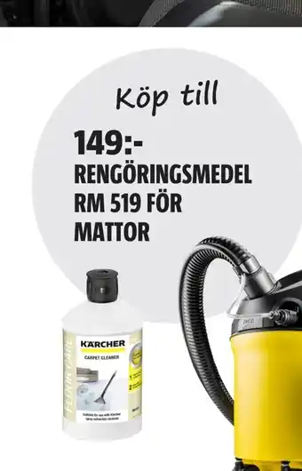 Rengöringsmedel rm 519 för mattor