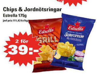 Nära dej Chips & Jordnötsringar erbjuda