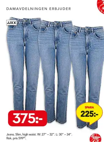 Jeans Slim high waist W:27"-32 " L: 30"-34"