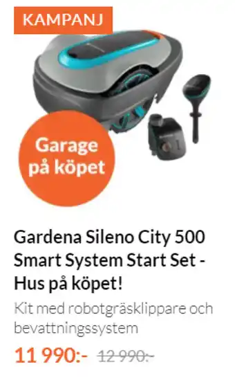 Gardena Sileno City 500 Smart System Start Set Hus på köpet