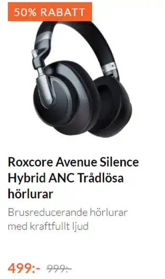 Kjell & Company Roxcore Avenue Silence Hybrid ANC Trådlösa hörlurar erbjuda