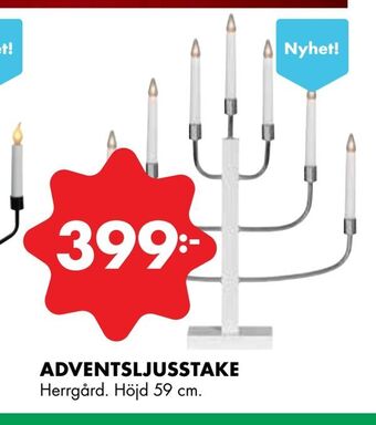 ÖoB Adventsljusstake erbjuda