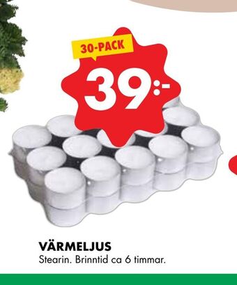 ÖoB Värmeljus erbjuda