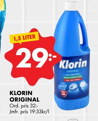 ÖoB Klorin original erbjuda