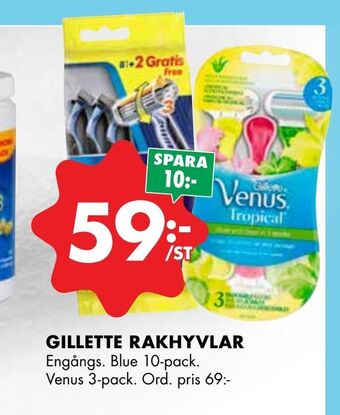 ÖoB Gillette rakhyvlar erbjuda