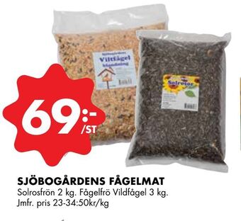 ÖoB Sjöbogårdens fågelmat erbjuda