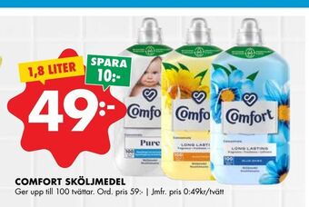ÖoB Comfort sköljmedel erbjuda