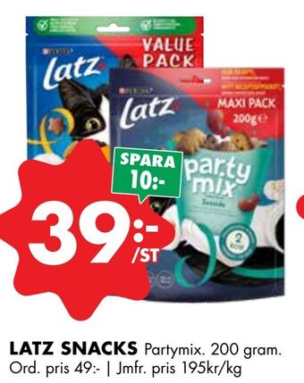 ÖoB Latz snacks erbjuda