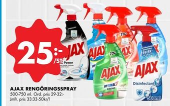 ÖoB Ajax rengöringsspray erbjuda