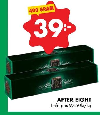ÖoB After eight erbjuda