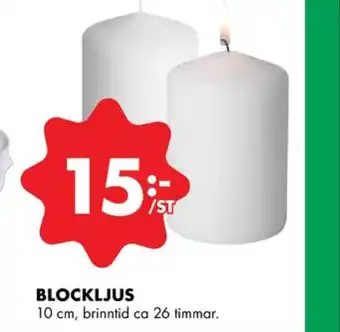 ÖoB Blossom blockljus erbjuda