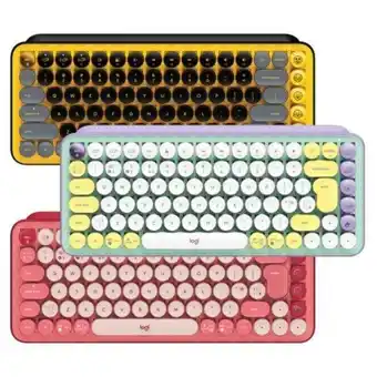 Kjell & Company Logitech pop keys trådlöst mekaniskt tangentbord heartbreaker rose erbjuda