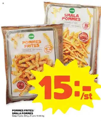 Stora Coop Pommes Frites/ Smala Pommes erbjuda
