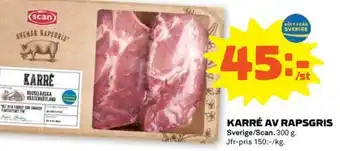 Stora Coop Karré Av Rapsgris erbjuda