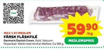Stora Coop Färsk Fläskfilé erbjuda