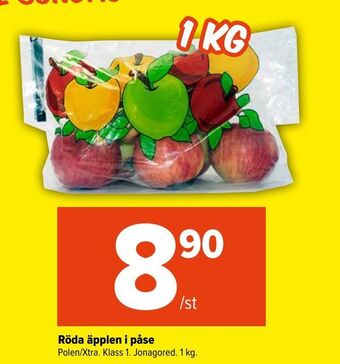 Coop Extra Röda äpplen i påse erbjuda