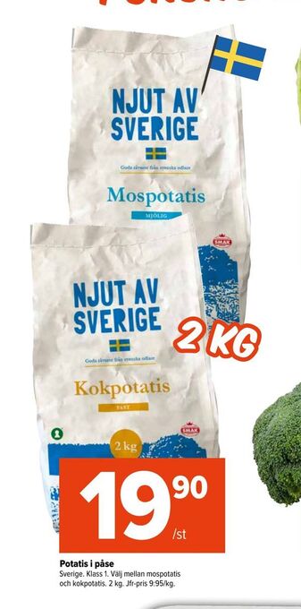 Coop Extra Potatis i påse erbjuda
