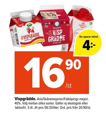Coop Extra Vispgrädde erbjuda