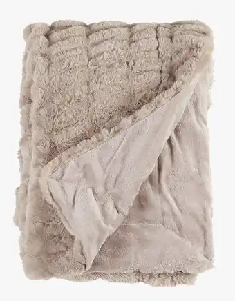 Hemtex Pläd i pälsimitation beige erbjuda