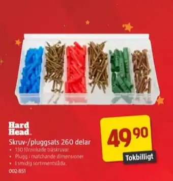 Jula Hard head plugg erbjuda