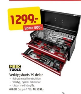 Jula Meec tools verktygslåda erbjuda