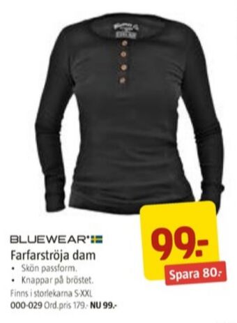 Jula Bluewear arbetströjor erbjuda