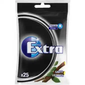 Extra salty licorice tuggummi wrigley's 35g