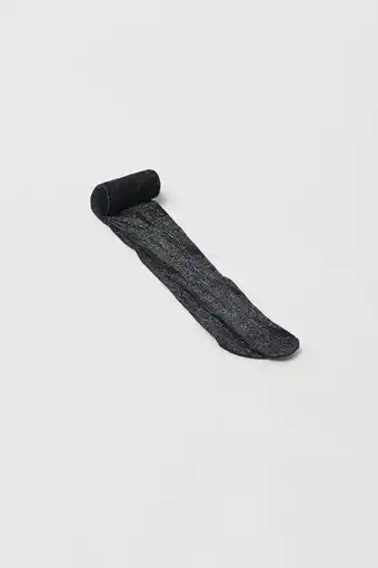 Kids/ microfibre tights with shimmer detail