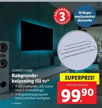 Bakgrundsbelysning till tv
