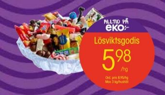 EKO Lösviktsgodis erbjuda