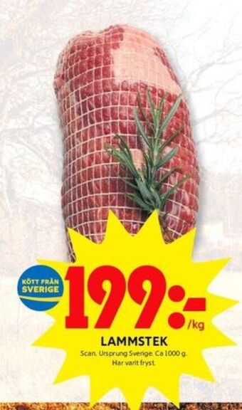 ICA Kvantum Scan lammstek erbjuda