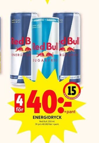 ICA Kvantum Red bull energidryck erbjuda