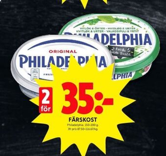 ICA Kvantum Philadelphia färskost erbjuda