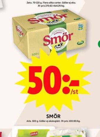 ICA Maxi Svenskt smör erbjuda