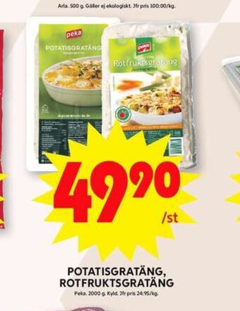 ICA Maxi Peka potatisgratäng erbjuda