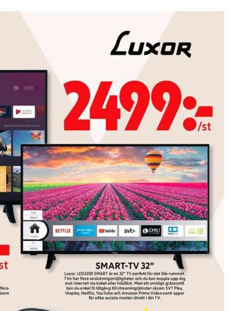 Luxor tv erbjudande hos ICA Maxi