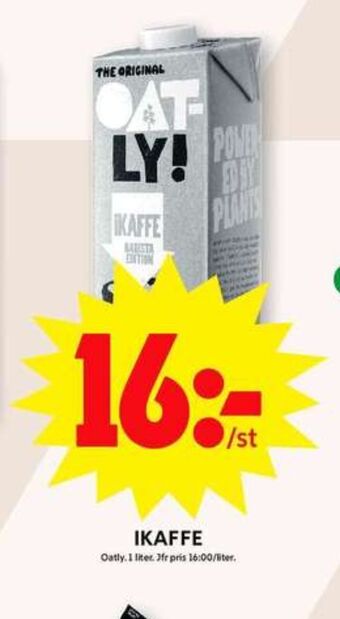ICA Maxi Oatly ikaffe havredryck erbjuda