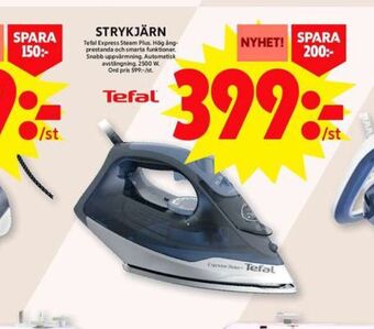 ICA Maxi Tefal strykjärn erbjuda