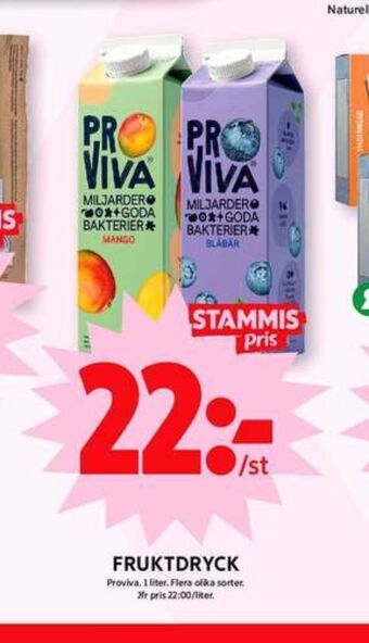 ICA Maxi Proviva fruktdryck erbjuda