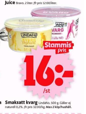 ICA Supermarket Lindahls kvarg erbjuda